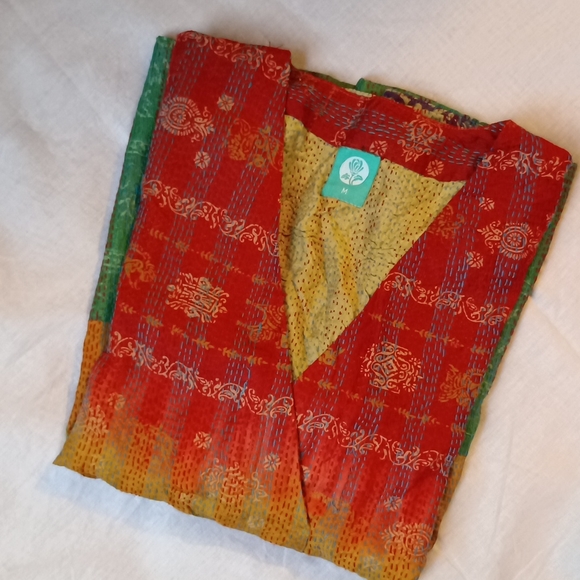Kantha Handwork embroidery top - Picture 3 of 9